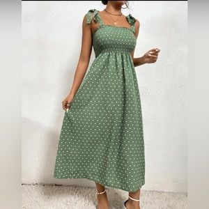 SHEIN heart print cami dress